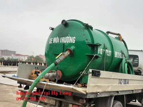 HÚT BỂ PHỐT TẠI CẢNG TÀU CÁI LÂN, BÃI CHÁY  Liên hệ: 0975.784.395